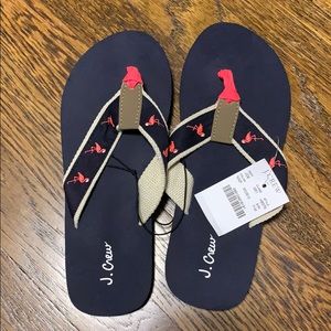 J.Crew Factory Flamingo Flip Flop sz 7 NWT
